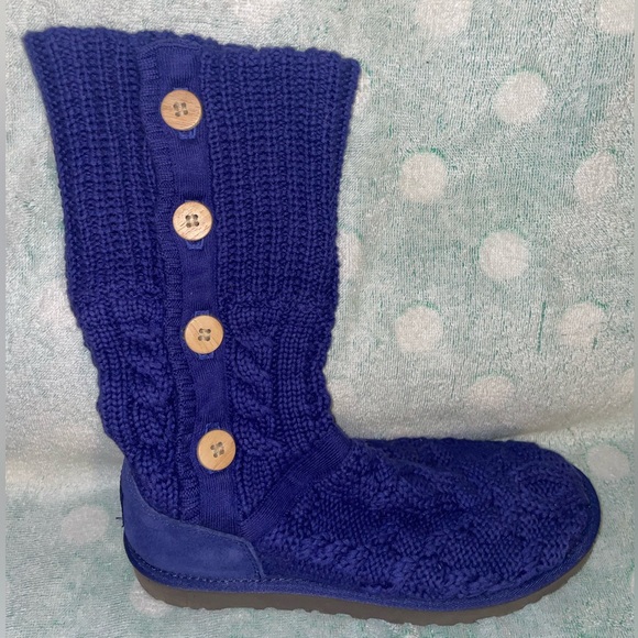 UGG Shoes - Women’s: UGG Purple Woven Boot (Size: 8)